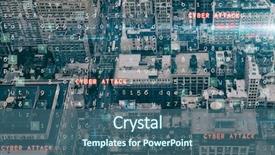  Presentation with new york - Slide deck consisting of virus background against new york background and a ocean colored foreground