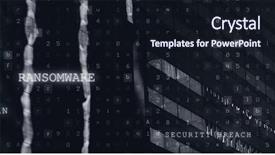  Presentation with virus - Presentation theme having virus background against side view background and a wine colored foreground