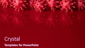  Presentation with virus - Presentation theme having virus-close-up-sars-coronavirus background and a black colored foreground