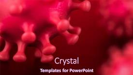  Presentation with virus - Slide set featuring virus-close-up-sars-coronavirus background and a wine colored foreground