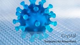  Presentation with medical virus - Theme with virus-concept-of-medical-research background and a  colored foreground