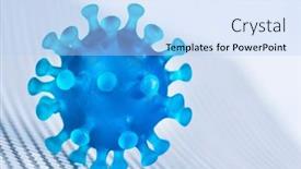  Presentation with medical virus - Slide set featuring virus-concept-of-medical-research background and a  colored foreground