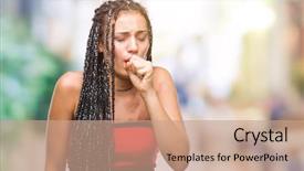  Presentation with colonoscopy african american patient - PPT layouts with virus dermatology - young braided hair african american background and a coral colored foreground