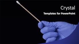  Presentation with wipe - Cool new PPT theme with virus-dna-cotton-swab-wipe backdrop and a black colored foreground