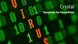  Presentation with virus - Slide deck enhanced with virus-found-in-binary-data background and a forest green colored foreground