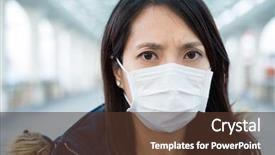  Presentation with medical spa massage outdoor balinese - Theme featuring virus h1n1 - woman wearing medical mask background and a  colored foreground