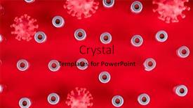  Presentation with medical virus - PPT layouts consisting of virus-pandemic-background-medical-health background and a red colored foreground