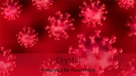  Presentation with virus - Slide deck having virus-pandemic-background-medical-health background and a crimson colored foreground