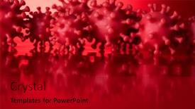  Presentation with medical virus - Presentation consisting of virus-pandemic-background-medical-health background and a crimson colored foreground