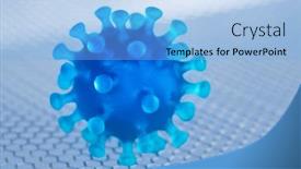  Presentation with virus - Presentation design enhanced with virus-pandemic-background-medical-health background and a light blue colored foreground