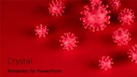  Presentation with medical virus - Presentation design having virus-pandemic-background-medical-health background and a black colored foreground