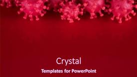  Presentation with medical virus - Theme enhanced with virus-pandemic-background-medical-health background and a black colored foreground