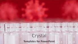  Presentation with medical virus - Slide deck featuring virus-pandemic-background-medical-health background and a lemonade colored foreground