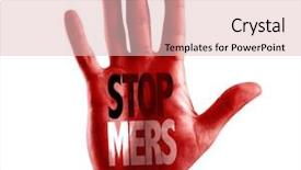  Presentation with stop - Cool new presentation with virus sars - stop mers written on hand backdrop and a lemonade colored foreground