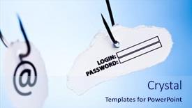  Presentation with virus - Beautiful presentation featuring virus security backdrop and a  colored foreground