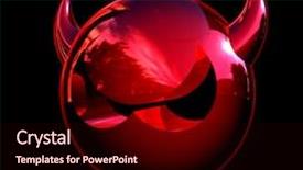  Presentation with virus - Beautiful presentation theme featuring virus backdrop and a wine colored foreground