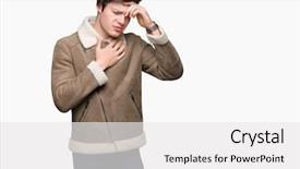  Presentation with bird flu virus - Amazing presentation design having viruse - young handsome man wearing winter backdrop and a white colored foreground