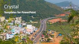  Presentation with andhra pradesh - Colorful PPT layouts enhanced with visakhapatnam-india-december-8-2015 backdrop and a dark gray colored foreground