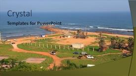  Presentation with andhra pradesh - Audience pleasing presentation consisting of visakhapatnam-india-december-9-beach backdrop and a light blue colored foreground
