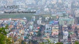  Presentation with andhra pradesh - Amazing slide deck having visakhapatnam-india-december-9-visakhapatnam backdrop and a light blue colored foreground