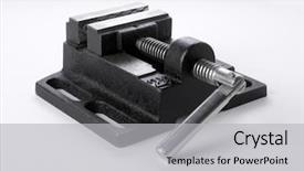  Presentation with automotive black and white - Amazing PPT theme having art - man brush drawing color palette backdrop and a gray colored foreground.