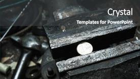  Presentation with bench vise - PPT theme having vise grip - metal bench vice with 1 background and a dark gray colored foreground