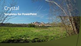  Presentation with travel - Slide set consisting of viseu-portugal-travel-excelence-vacations background and a teal colored foreground