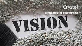  Presentation with treasure - Presentation design with vision -- treasure word series background and a gray colored foreground