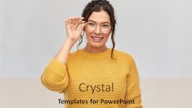  Presentation with vision - PPT layouts enhanced with vision-accessory-and-people-concept background and a yellow colored foreground