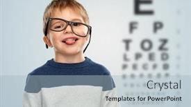  Presentation with vision - Slide deck consisting of vision-and-children-concept-portrait background and a light blue colored foreground