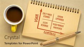  Presentation with self development - Presentation with vision-and-control-concept-self background and a yellow colored foreground