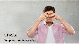  Presentation with vision - Amazing presentation theme having vision and people concept - man backdrop and a soft green colored foreground