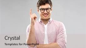  Presentation with vision - Beautiful PPT theme featuring vision bright - education idea and people concept backdrop and a coral colored foreground