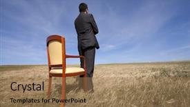  Presentation with next - Slide deck with vision forward thinking - businessman standing next background and a coral colored foreground