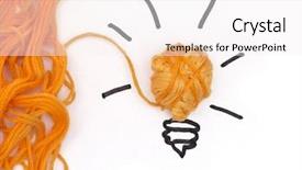  Presentation with solution - PPT layouts with vision light bulb - finding a solution idea concept background and a white colored foreground