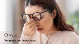  Presentation with vision - PPT theme featuring vision-stress-and-people-concept background and a coral colored foreground