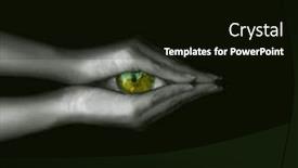  Presentation with visionary - PPT theme enhanced with visionary-eye background and a black colored foreground