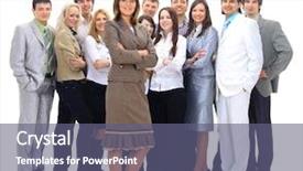  Presentation with visionary - Amazing PPT theme having visionary young business group - business backdrop and a gray colored foreground