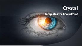  Presentation with future - Slide set featuring visioning future - best media technologies mixed media background and a tawny brown colored foreground