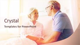  Presentation with health care - PPT layouts with visit - medicine age support health care background and a lemonade colored foreground