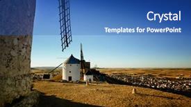  Presentation with novel - Cool new PPT theme with cervantes novel don quixote backdrop and a ocean colored foreground