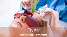  Presentation with scan barcode the laser - PPT layouts featuring visiting dermatologyst for laser scar background and a  colored foreground