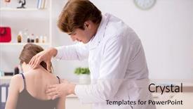  Presentation with chiropractor - Theme consisting of visiting young handsome doctor chiropractor background and a lemonade colored foreground