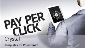  Presentation with pay - Slides enhanced with visitor management - business man with the text background and a light gray colored foreground