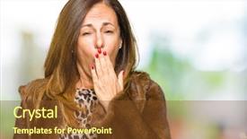  Presentation with beautiful flower elegant - PPT layouts enhanced with vison - beautiful middle age elegant woman background and a  colored foreground