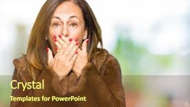  Presentation with beautiful flower elegant - Slide set consisting of vison - beautiful middle age elegant woman background and a  colored foreground