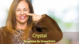  Presentation with elegant - Cool new PPT theme with vison - beautiful middle age elegant woman backdrop and a tawny brown colored foreground