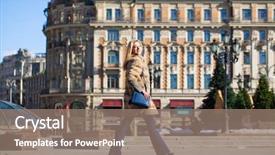  Presentation with autumn blue - Presentation design with vison - portrait of a full length background and a gray colored foreground