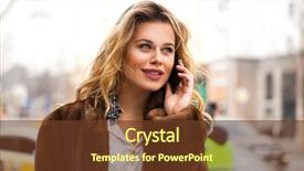  Presentation with beautiful young woman getting face - Theme with vison - young beautiful happy blonde woman background and a tawny brown colored foreground