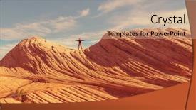  Presentation with utah - Beautiful PPT layouts featuring vista - hike in the utah mountains backdrop and a  colored foreground